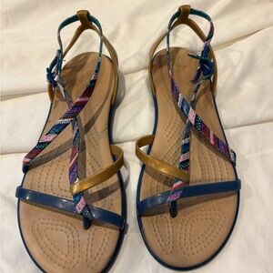 Crocs Isabella Gladiator Strappy Thong Women’s 7